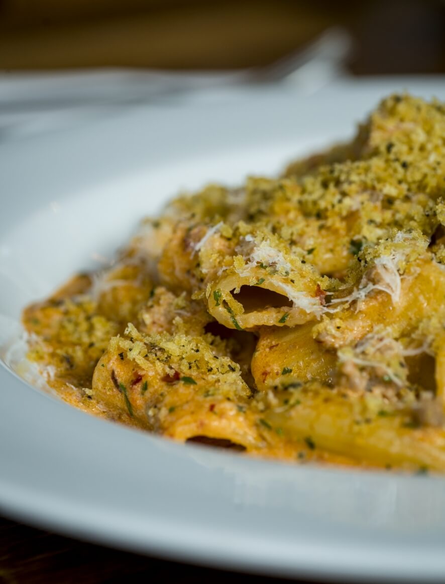 A fresh pasta dish at BC