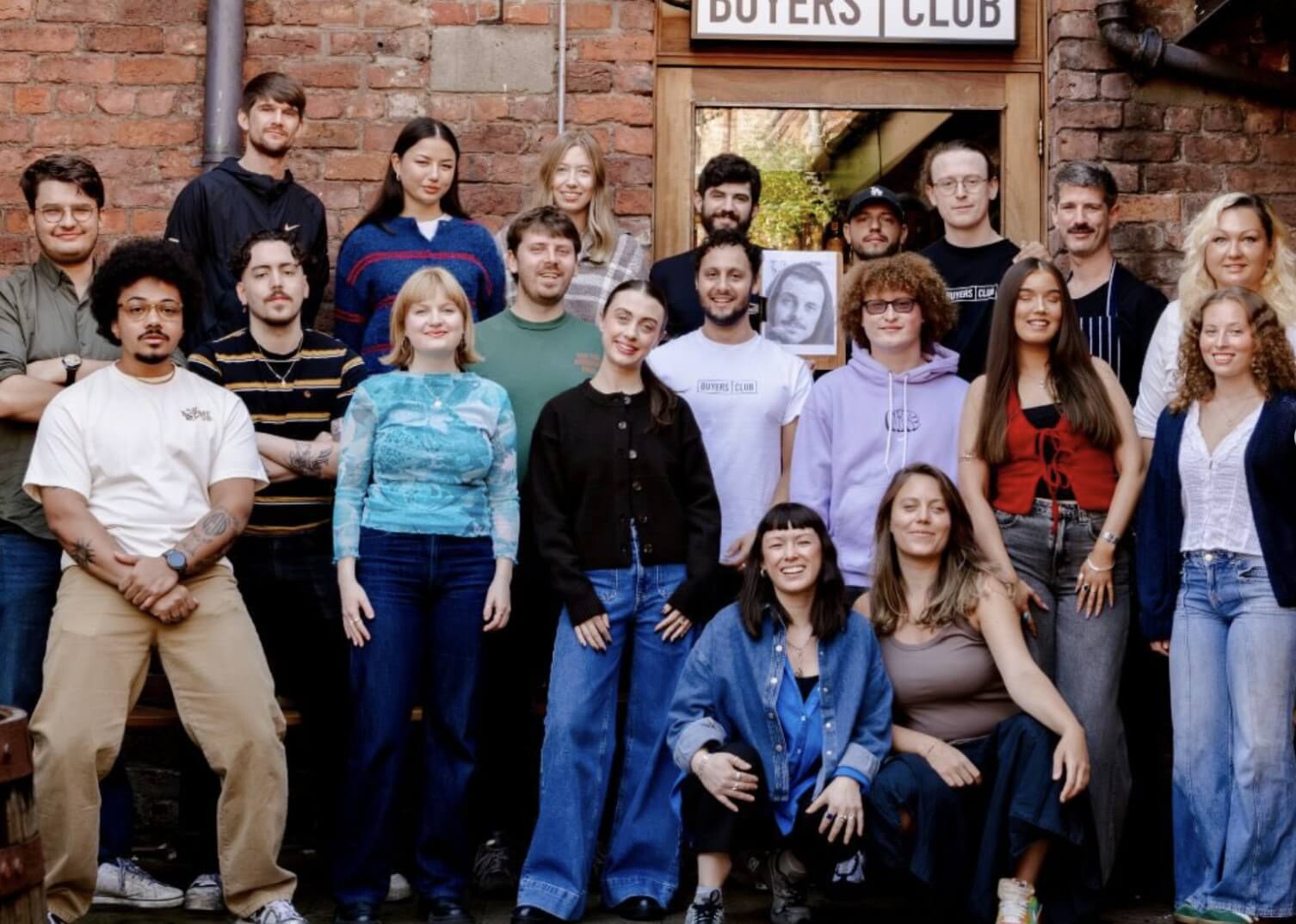 A group of fashionable people at Buyers Club