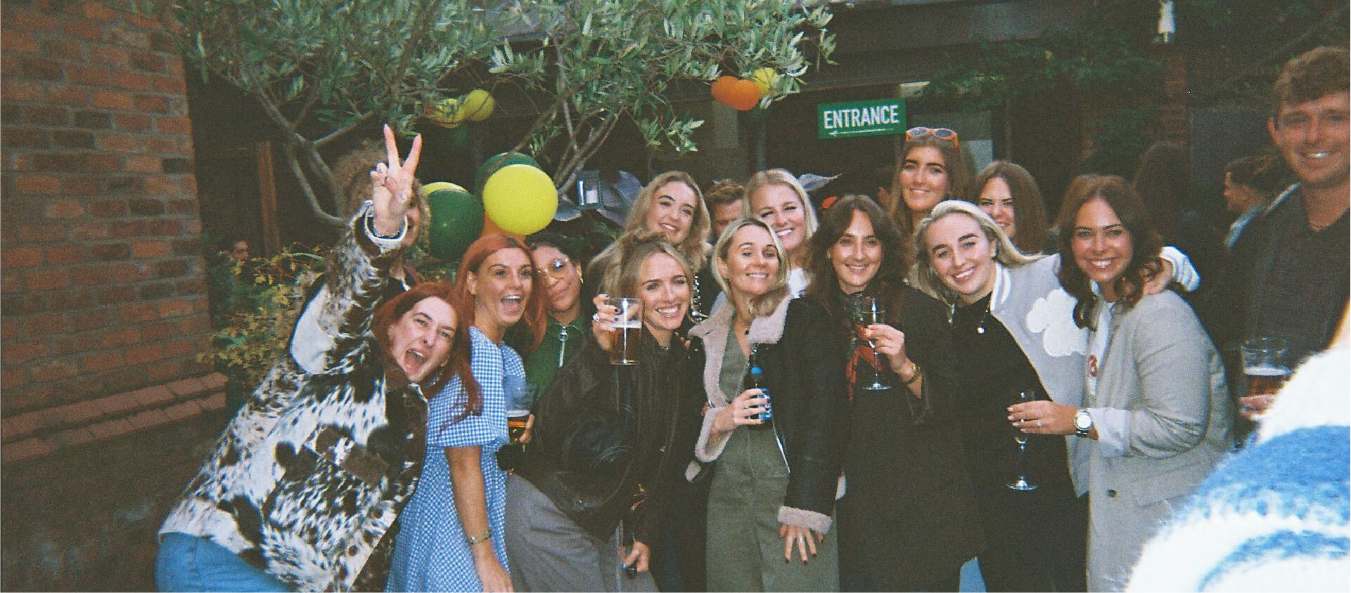 Buyers Club Live - People enjoying drinks outside at Buyers Club