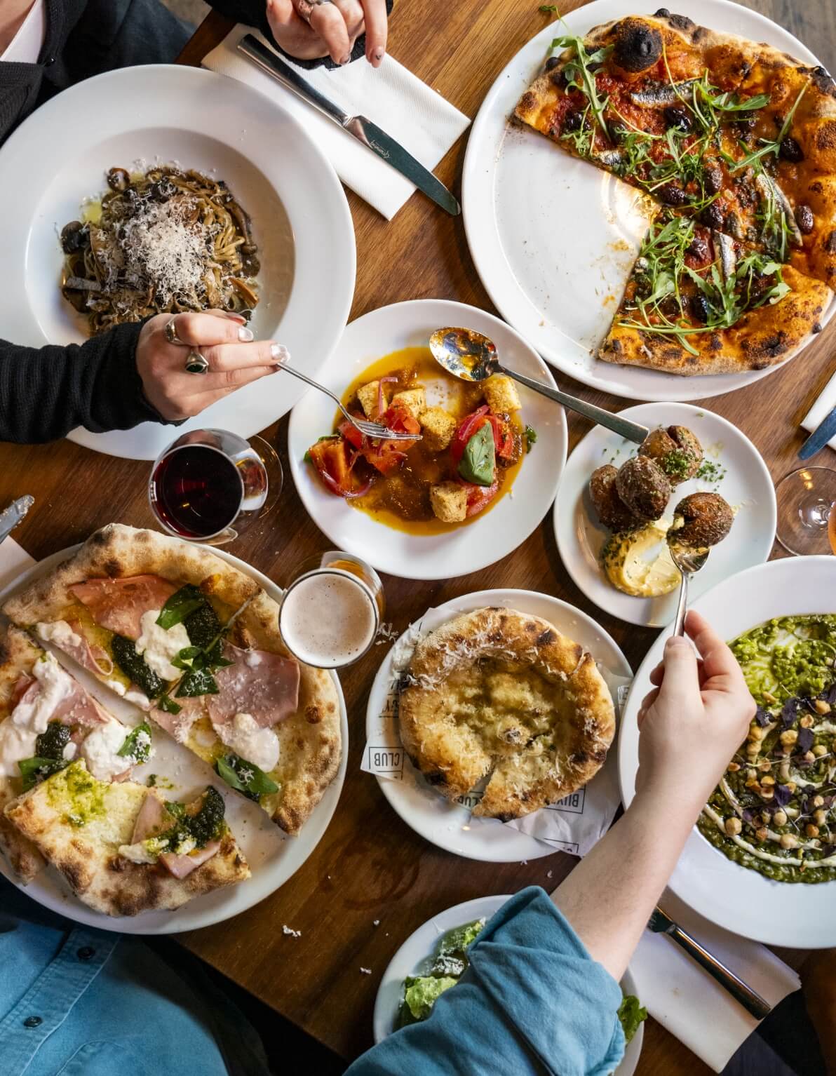 Delicious food on a table at BC