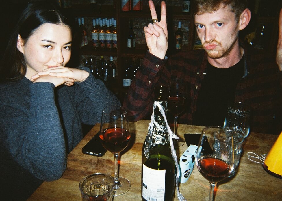 Some friends enjoying drinks at Buyers Club